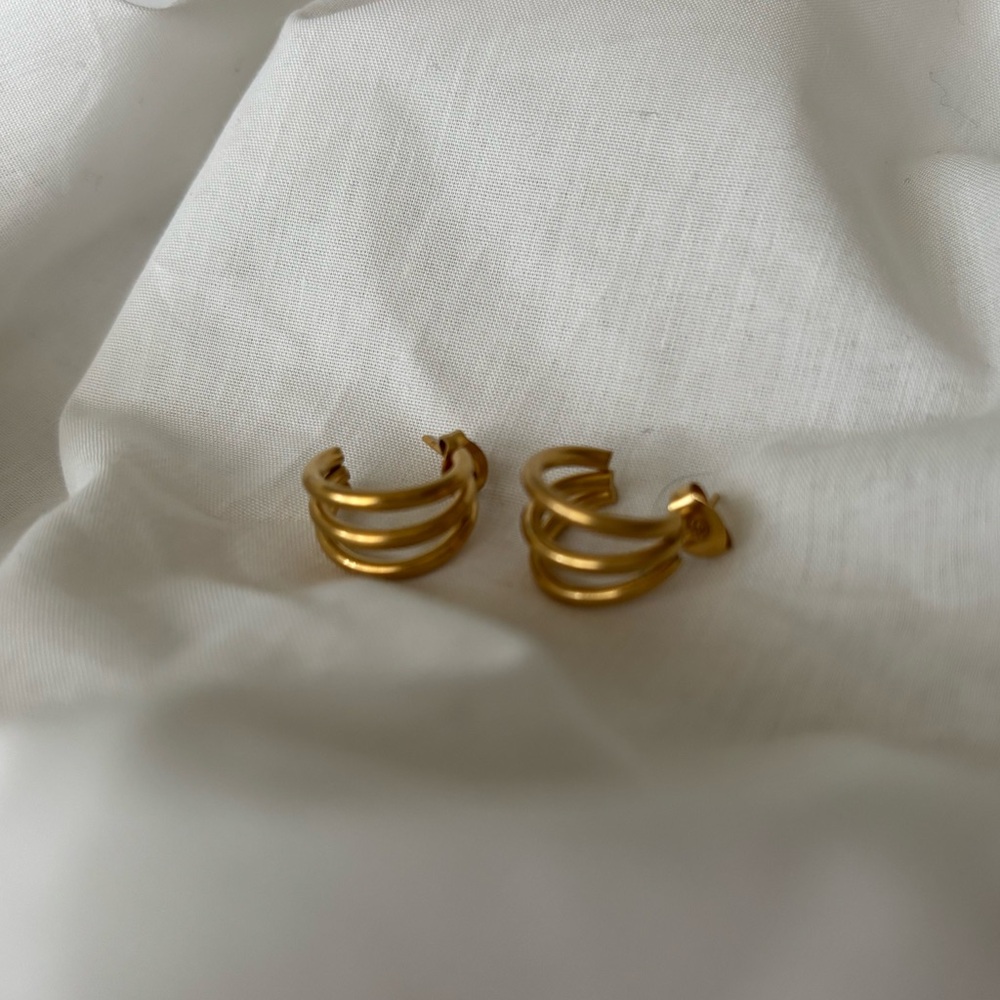 Stainless Steel Gold Earrings